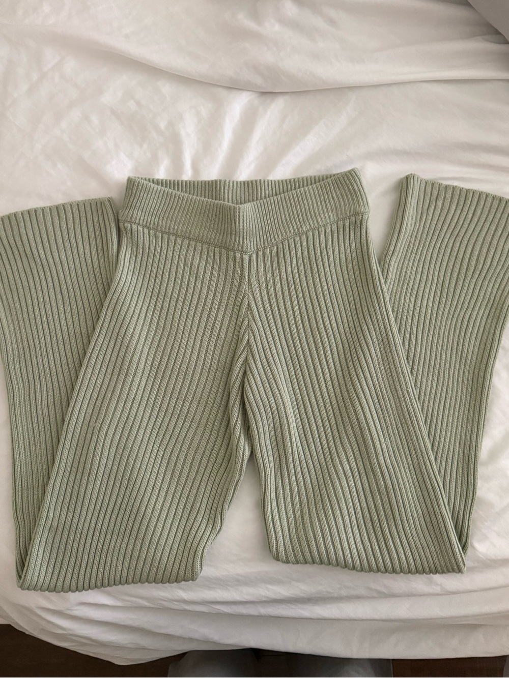 Tigermist sage green flare pants